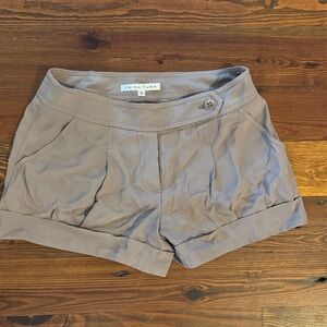 Trina Turk Women's High Waist Taupe Shorts